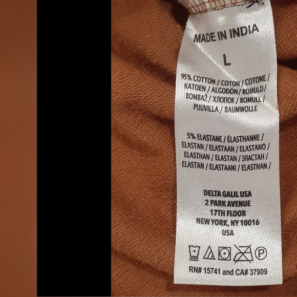 Ted Baker London Men's Warbr Hoodie Mustard Size Large - Picture 11 of 12